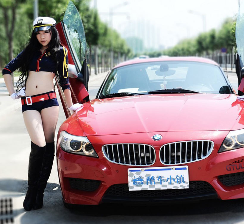 制服<em>少女</em>萝莉车模<em>白嫩</em>车模无尽媚惑--海南视窗