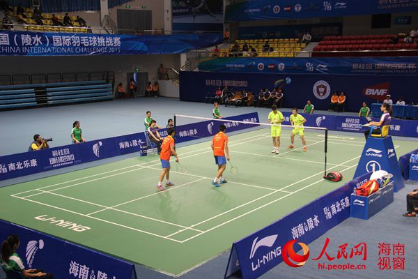 中国(陵水)国际羽毛球挑战赛今日进行半决赛