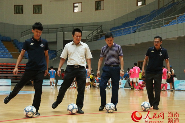 海南省室内五人制足球超级联赛三亚开赛 八支
