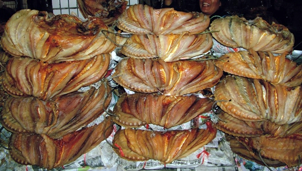 腌制晒干的儋州紅魚