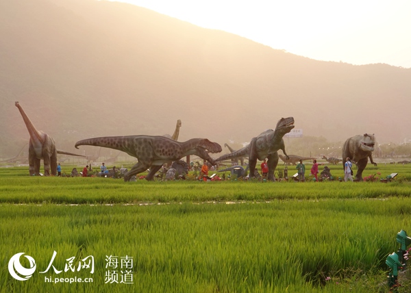 三亞水稻公園大型恐龍博物館