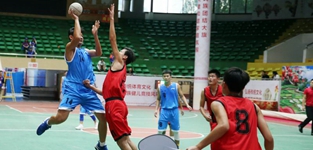 海南省少數民族傳統體育運動會珍珠球比賽現場