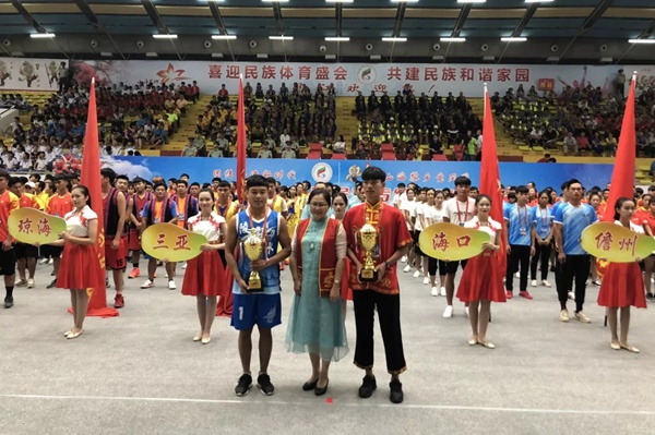 白沙代表团获得海南省第六届少数民族传统体育运动会总分第三