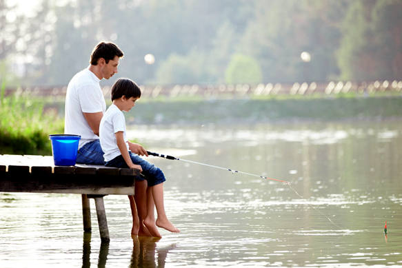 釣魚，培養孩子的耐心