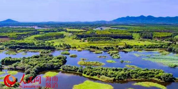 俯瞰昌江海尾國家濕地公園