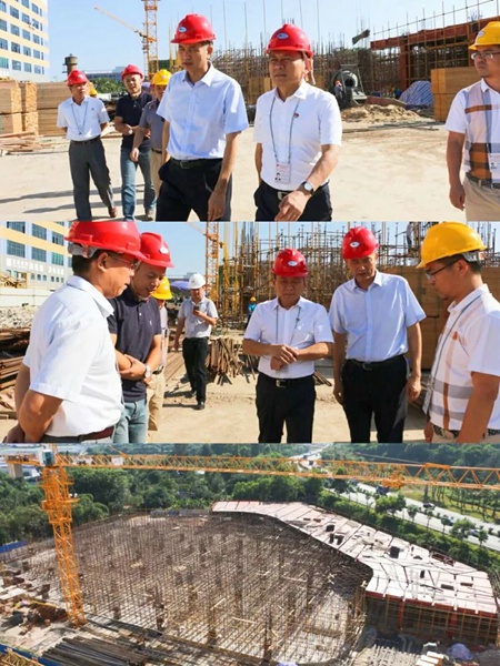 10月29日,林一民主任帶隊到金鹿工業園抓固投