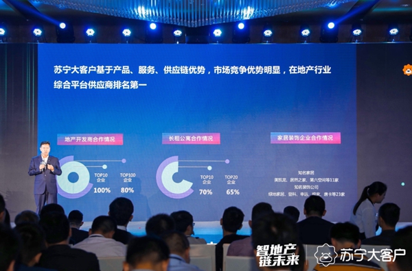 苏宁B2B在地产行业综合平台供应商中位列第一
