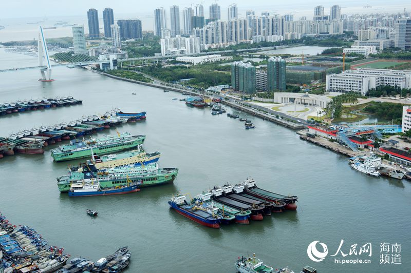 海南台風預警提高至三級 船舶回港避風