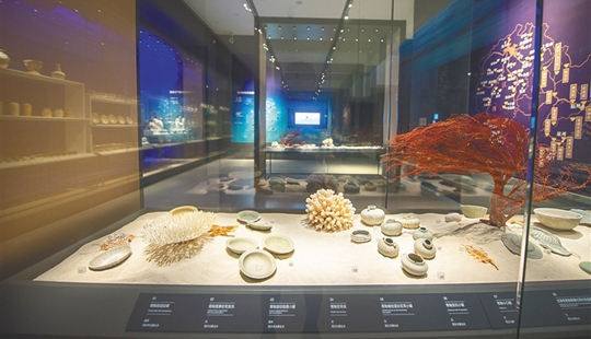省博的“南溟泛舸——南海海洋文明陳列”展。