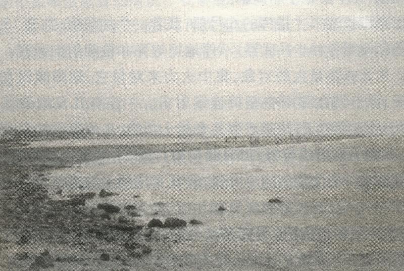 白沙門沙灘，四十三軍加強團兩個連登陸白沙門。