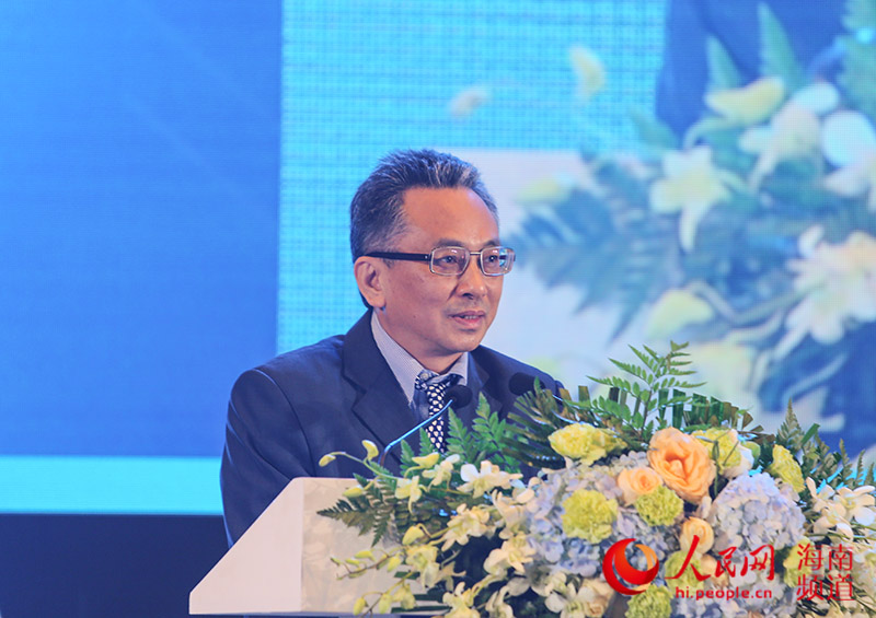 海南省委宣傳部副部長陳小華致辭。人民網 牛良玉攝