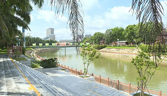 保亭保城河绿道景观工程完工 为市民打造“高颜值”休闲打卡地