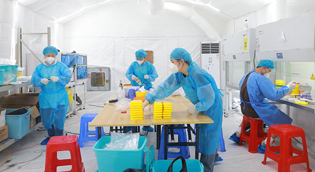 陝西馳援儋州天隆科技智慧氣膜實驗室。