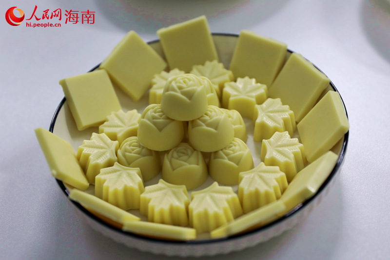 加绿巧食品制造业（海南）有限责任公司的巧克力制品。 人民网 孟凡盛摄