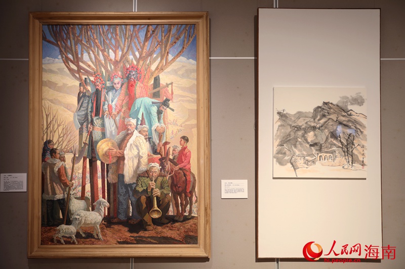 陕西美术作品。人民网 符武平摄