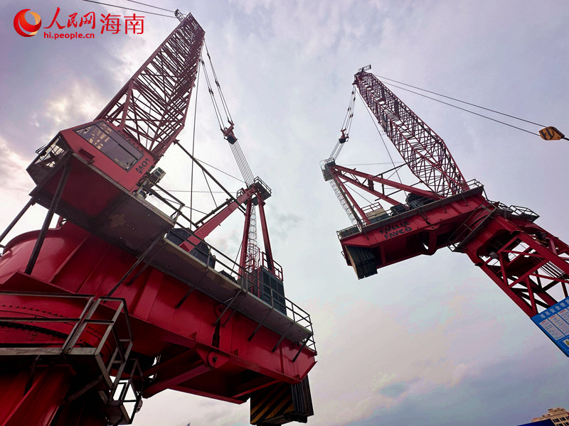 空中造樓機。 人民網 孟凡盛攝