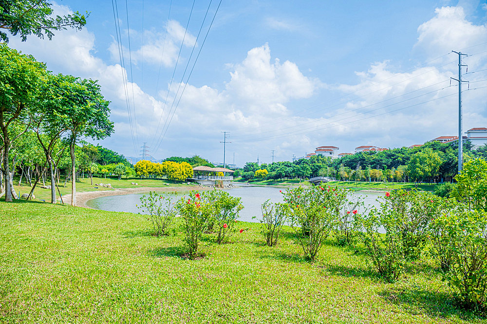 三亞抱坡溪濕地公園是海綿城市建設示范區。三亞市治水辦供圖
