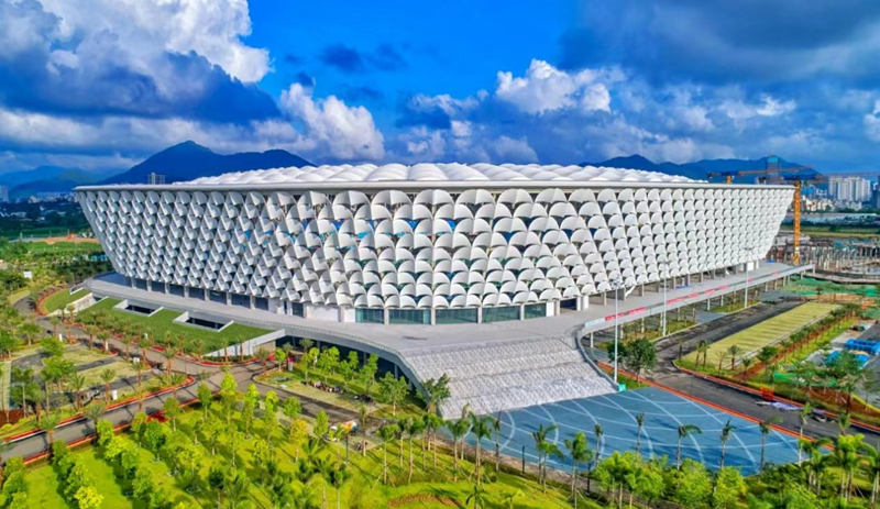 三亞白鷺體育場入選2022至2023年度第二批中國建設工程魯班獎工程名單並通過公示。北京城建六集團供圖