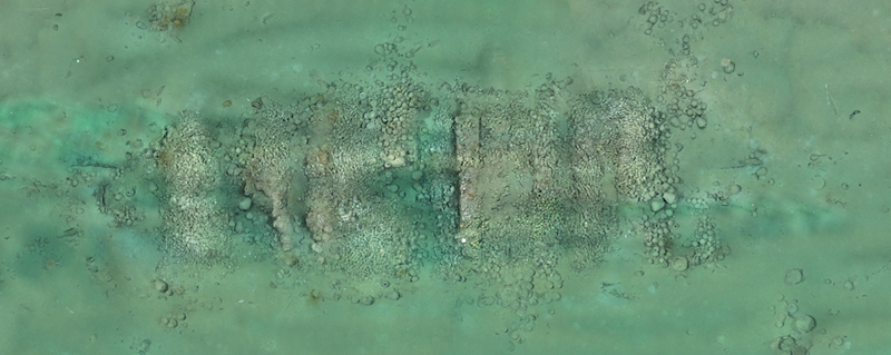 南海西北陸坡一號沉船正射影像圖（海南省旅文廳供圖）
