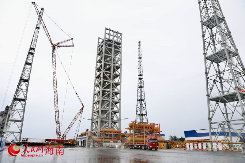 全国首个液体通用型火箭发射工位在海南竣工