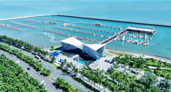 海口市国家帆船基地公共码头。海口旅文局供图