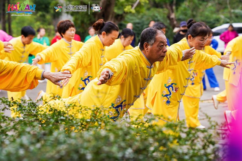 图说：武术进景区、街区、商圈活动现场。主办方供图