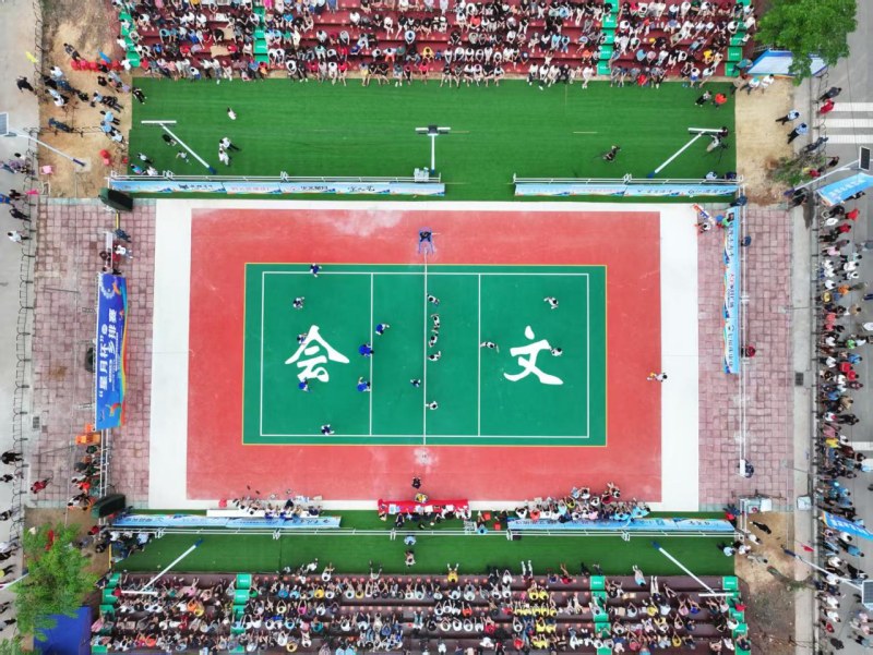 “星月杯”2025年会文镇乡村排球邀请赛现场。主办方供图