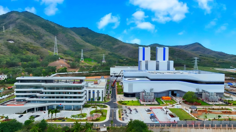华能南山电厂扩建项目鸟瞰。周晓敬摄