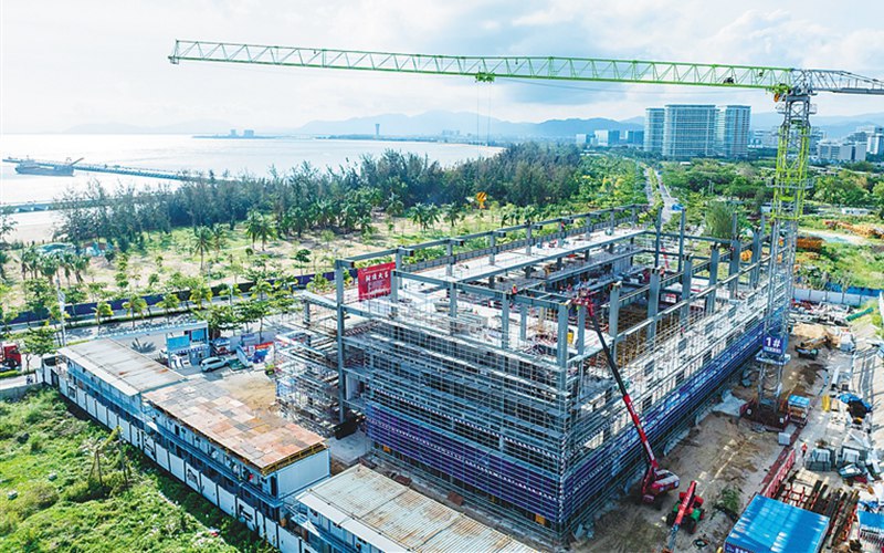 三亚崖州湾科技城水声计量检测中心项目封顶