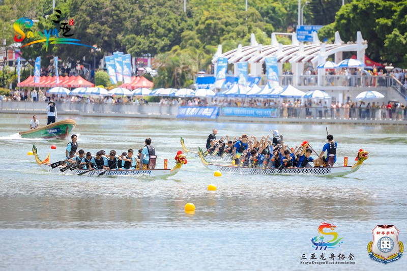 热火朝天 端午氛围拉满！18支境内外龙舟队竞渡三亚河