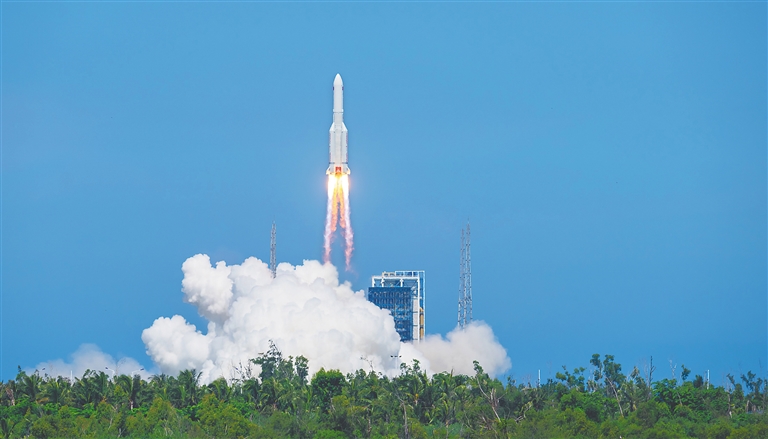 我国在文昌成功发射卫星互联网低轨08组卫星