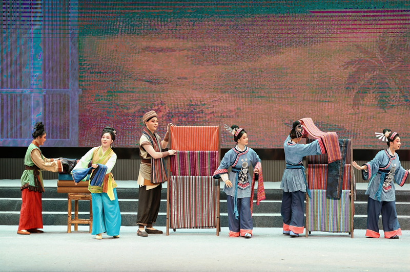 瓊劇《黃道婆》展演現場。主辦方供圖