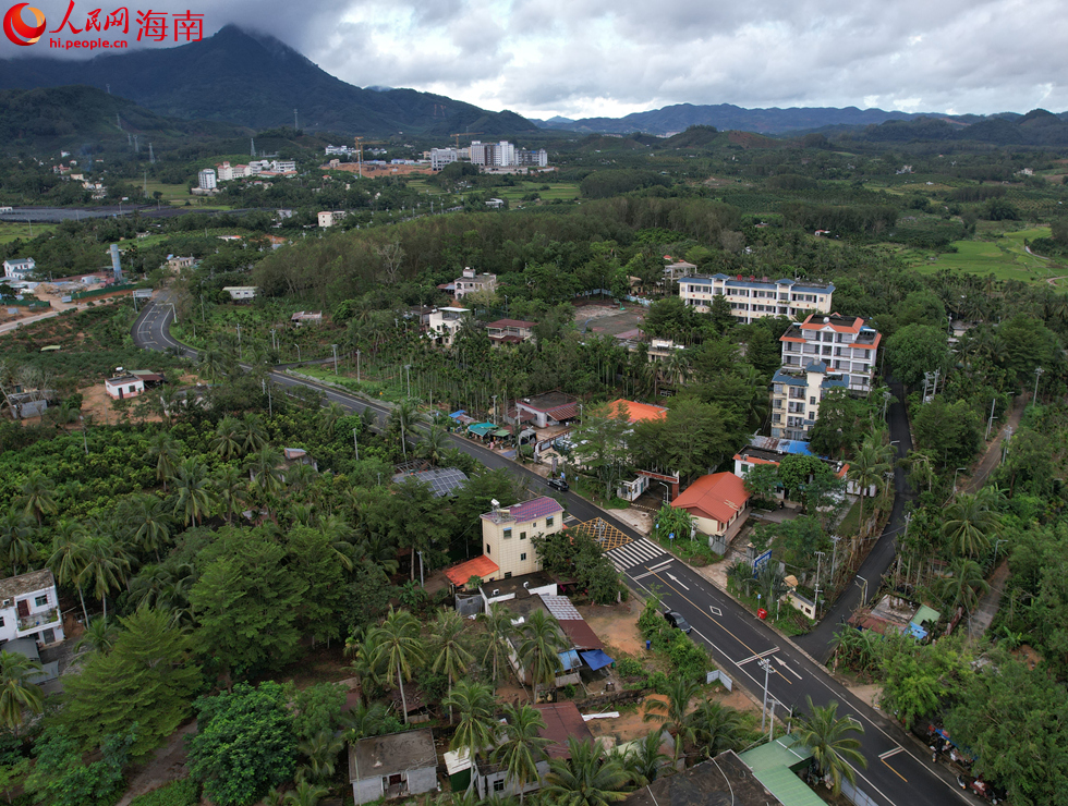航拍三亚育才生态区。人民网记者 孟凡盛摄