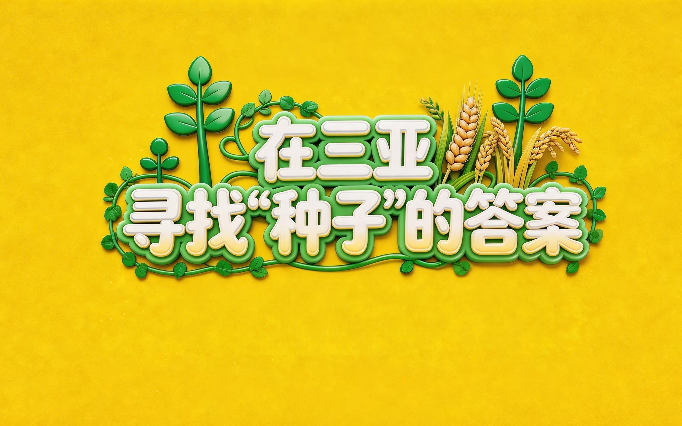 海之南丨在这场大会，寻找“种子”的答案