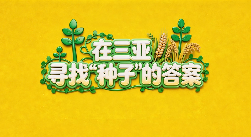 海之南|在這場大會尋找"種子"的答案