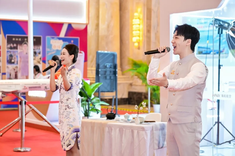 新海航航空集团乘务人员歌曲演唱。
