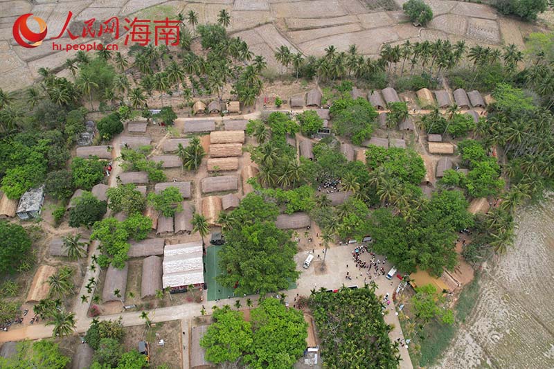 航拍白查村。 人民网记者 孟凡盛摄