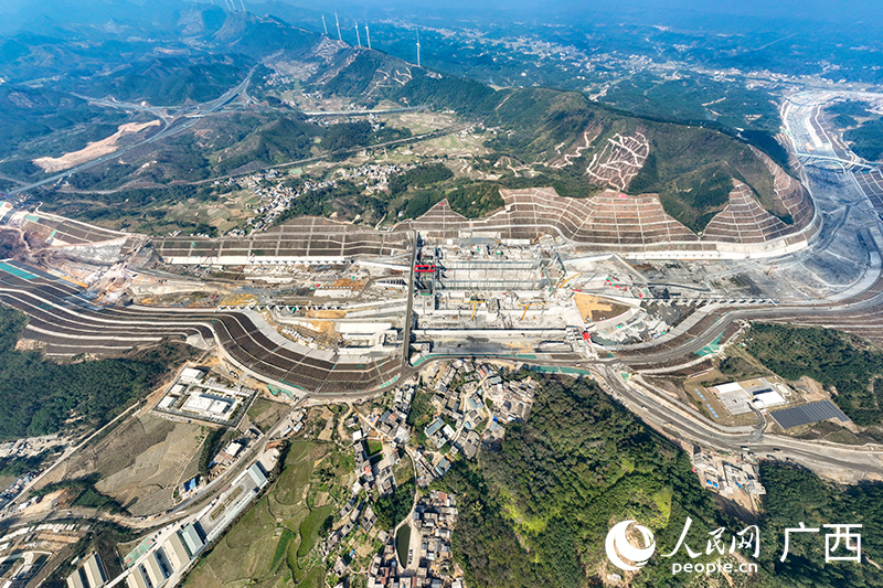 平陆运河马道枢纽建设现场。人民网记者 雷琦竣摄