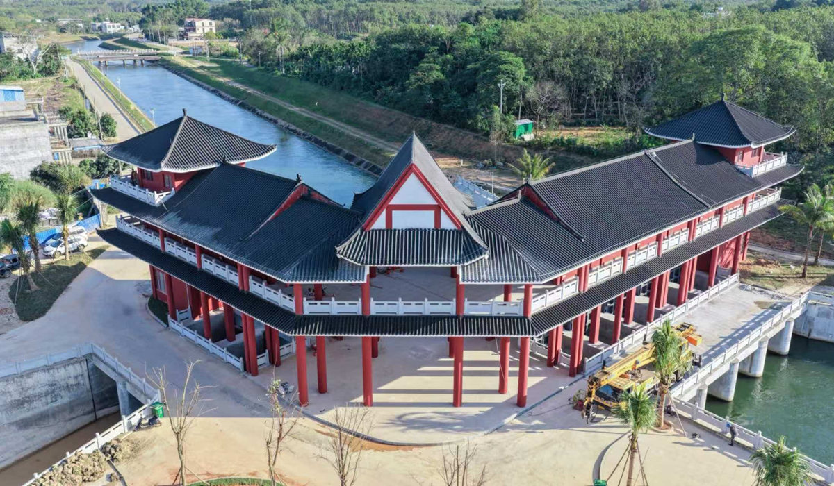 松涛东干渠改线工程渠首（儋州市水务局供图）