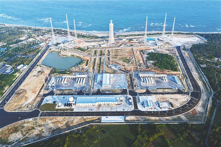 9月20日拍攝的海南商業航天發射場二期項目現場。通訊員 劉建秋 攝
