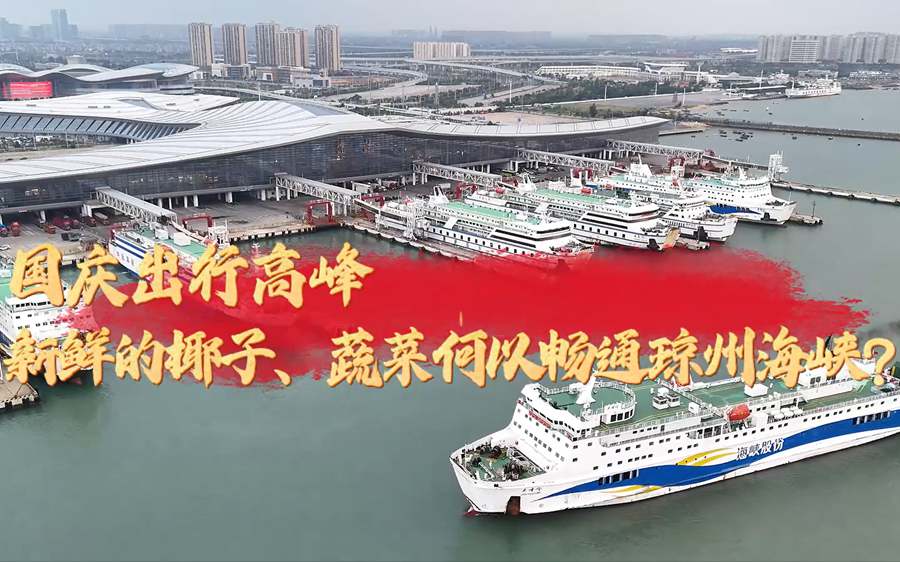 国庆出行高峰 新鲜的椰子、蔬菜何以畅通琼州海峡？