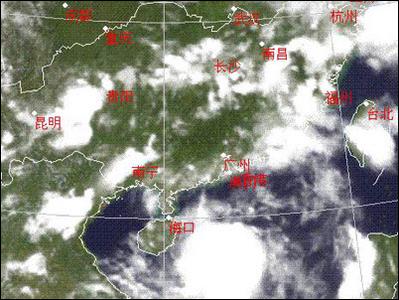 热带风暴杰拉华可能在海南文昌到广东珠海登陆